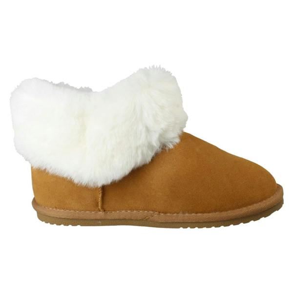 Hush Puppies Ladies Hush Puppies Memory Foam Leather Warm Lined Bootie Slippers Ayana