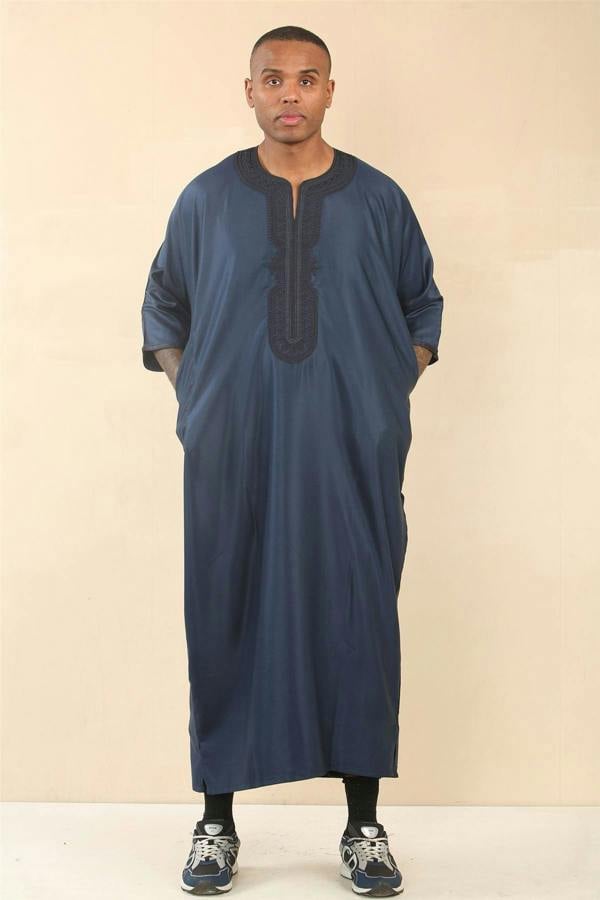 Infinity Leather Men's Moroccan Thobe Djellaba Jubba Robe Eid