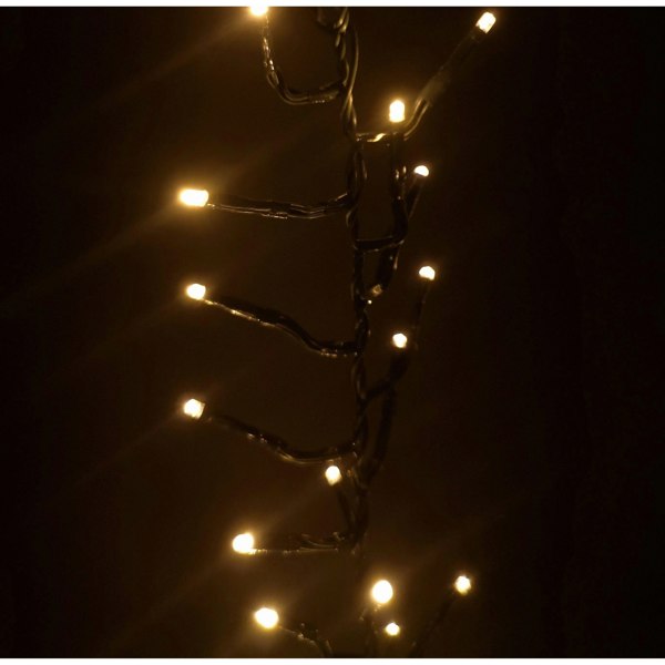 Samuel Alexander 480 LED 6.2m Premier Clusterbrights Indoor Outdoor Multifunction Mains Operated Christmas Cluster Lights with Timer in Vintage Gold