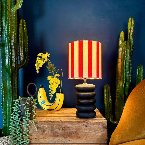 Love Frankie Big Stack Table Lamp - Ebony