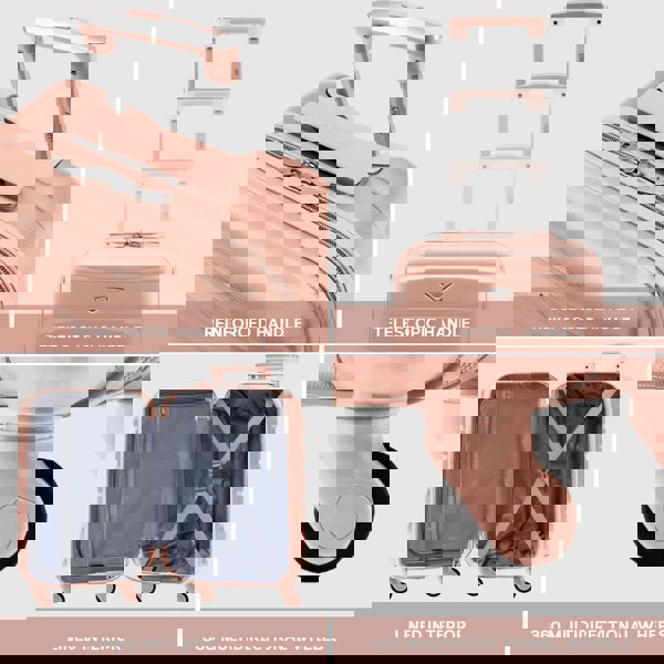 Flight Knight Set of 4 Hard Suitcases Cabin & Hold Luggage - EasyJet, British Airways, Ryanair, Jet2