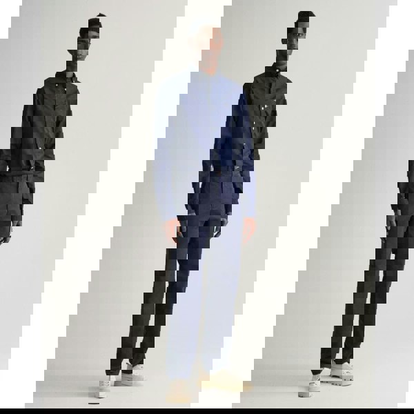 GANT Mens Regular Fit Twill Chinos - 410 Marine