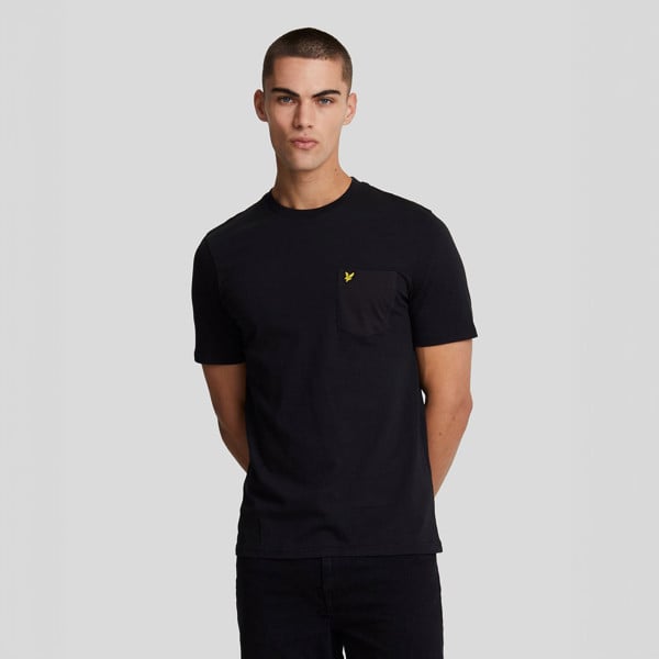 Lyle & Scott Chest Pocket Brand Logo T-Shirt - Black