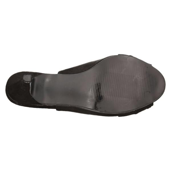 Spot On Ladies Spot On Wide Fit Sling Back Shoes With A Kitten Heel F12110