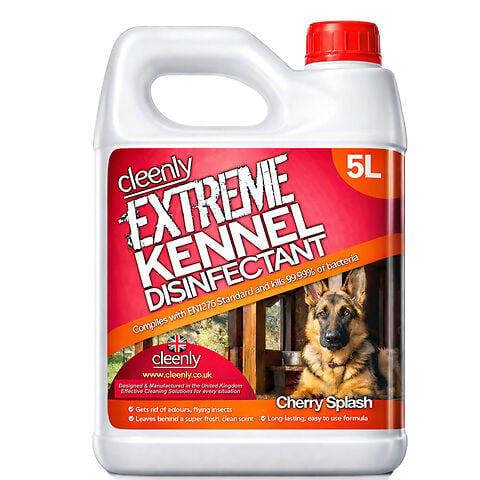 Cleenly Extreme Kennel Disinfectant, Deodoriser, and Cleaner (5L) - Cherry Fragrance