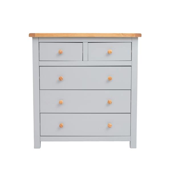 Argenta 5 Drawer Chest of Drawers Wood Knob
