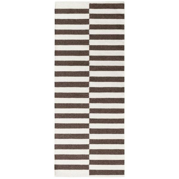 Vika Brown Wool Rug sound-absorbing rug, long-lasting, hand-woven rug.