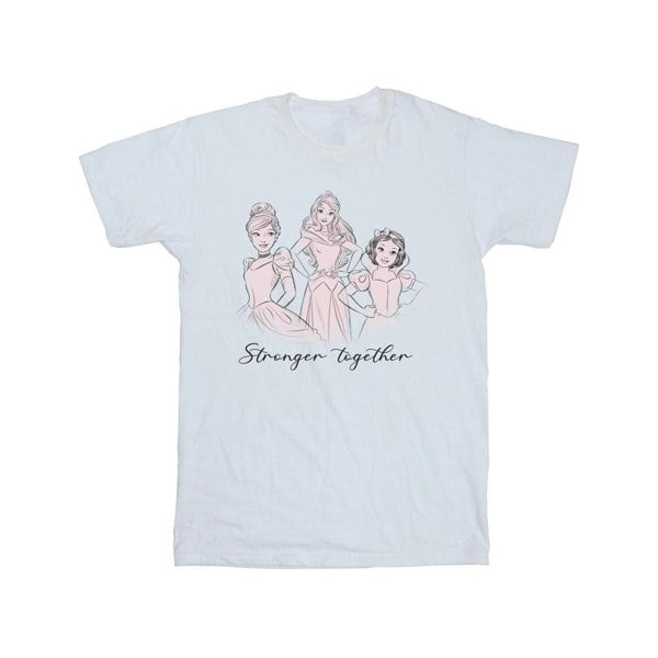 Disney Mens Princesses Stronger Together T-Shirt - White