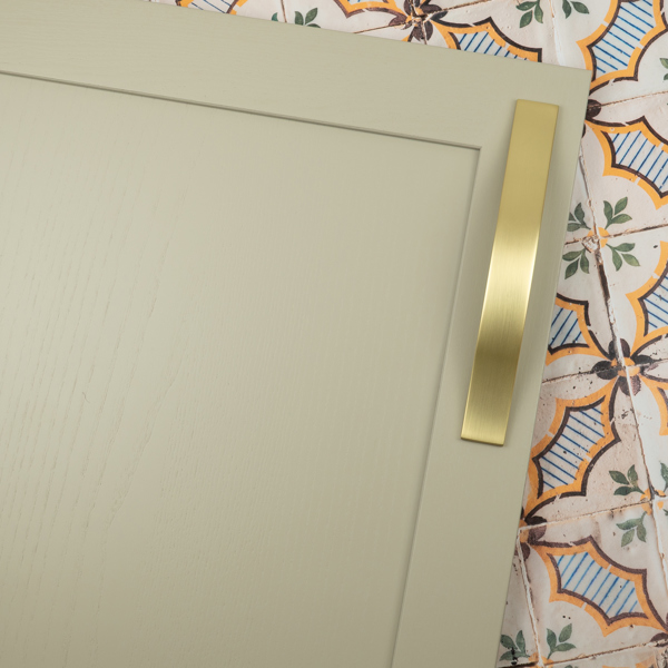 Handle & Home 160mm Brushed Brass Strap Handle