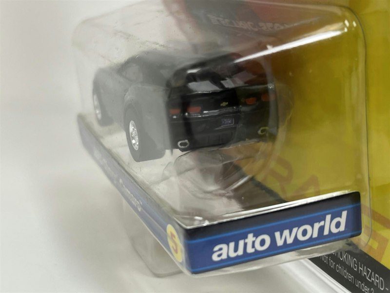 Auto World Slot Cars 2010 Chevy Camaro Black HO Scale Slot Car X Traction Auto World SC373-5