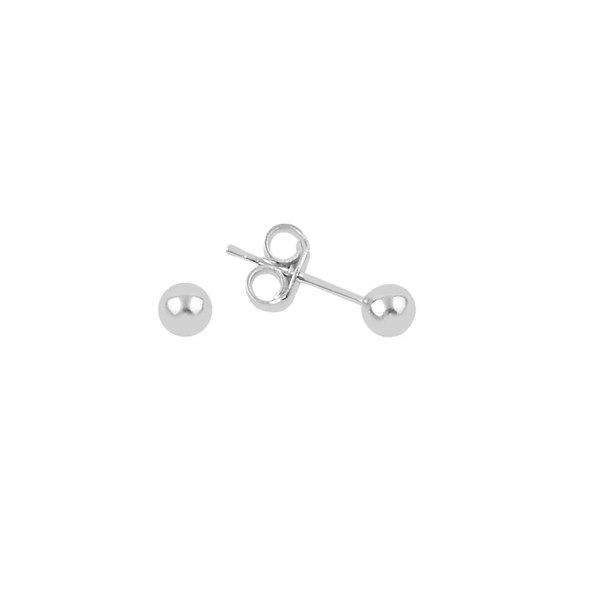 Spero London 9ct Solid Gold Ball Sphere Stud Earring