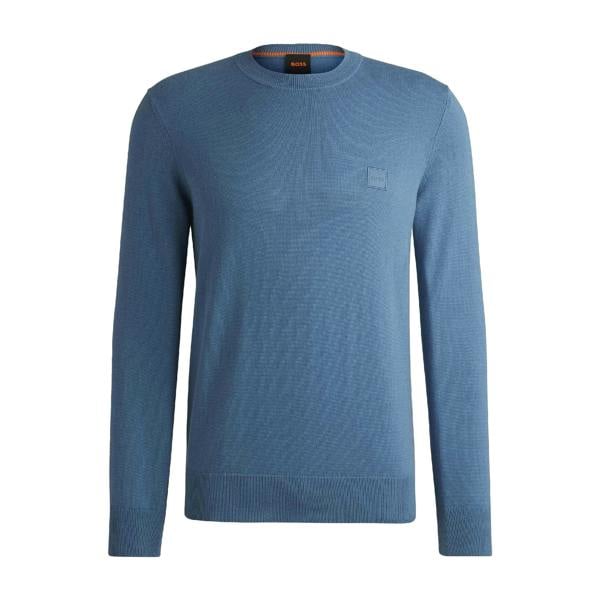 Boss Mens Kanovano Logo Sweatshirt - Blue - 