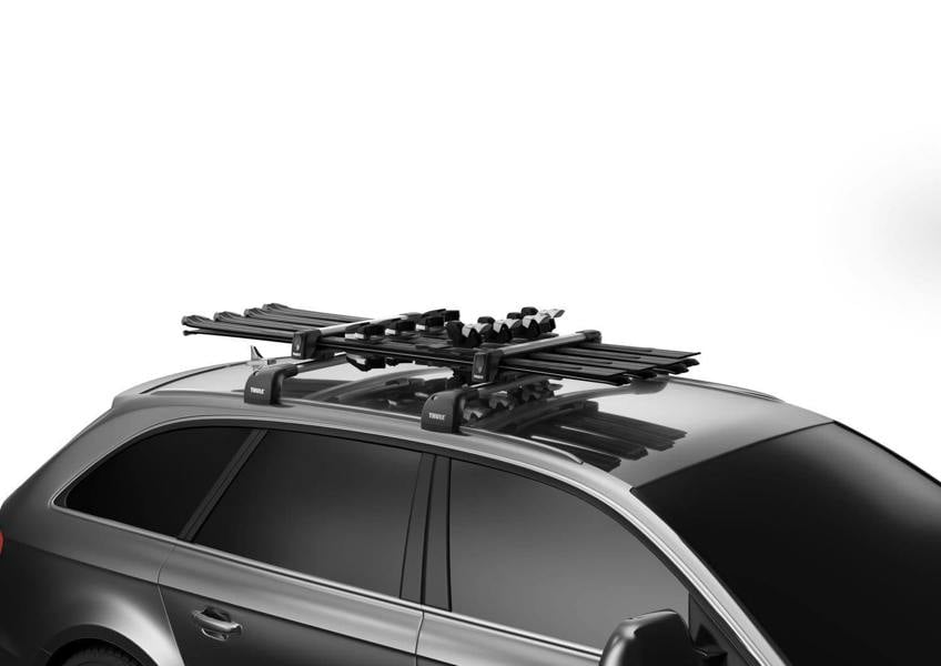 Thule SnowPack M Ski Snowboard Carrier Rack for Roof Bars 732400