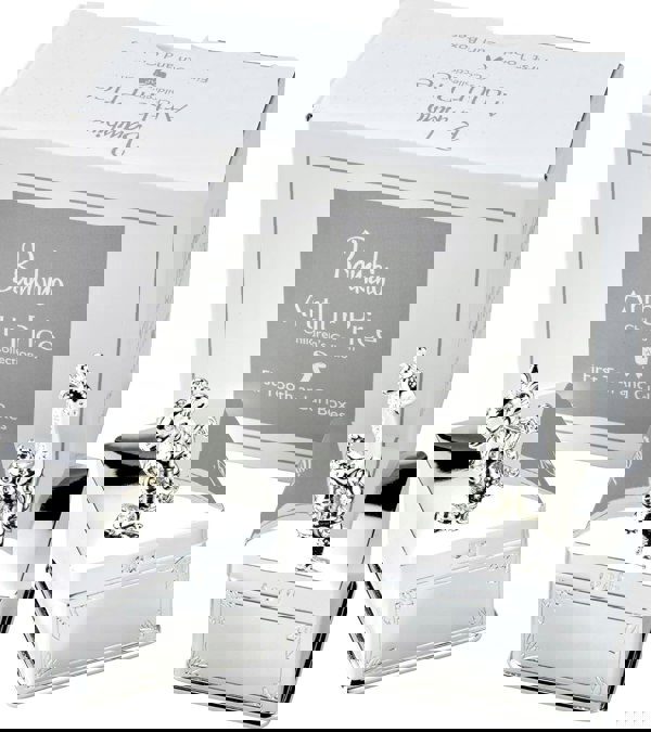 Arthur Price Bambino 'Giraffe' Silver Plated First Curl And First Tooth Trinket Boxes Luxury Children's Gift
