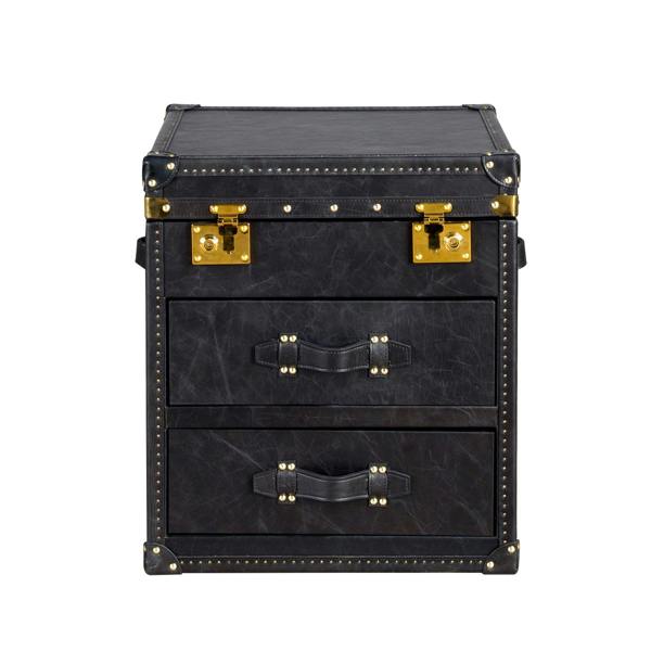Angel Cerdá Black leather trunk 7184