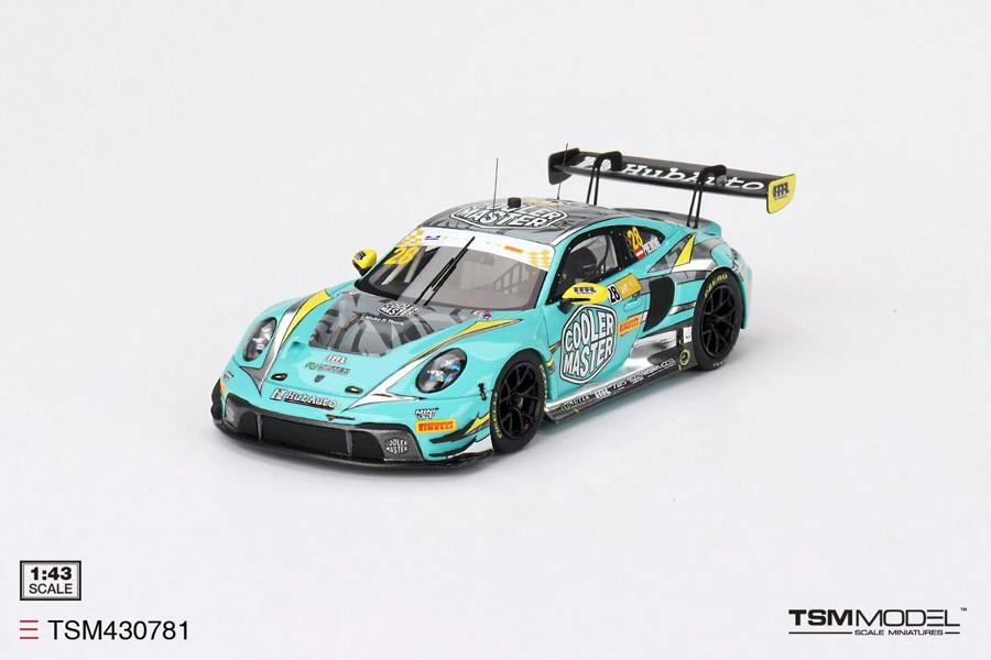MCSlots Porsche 911 GT3 R #28 Hubauto Racing 2023 FIA GT World Cup 70th Macau Grand Prix 1:43 Scale TSM430781