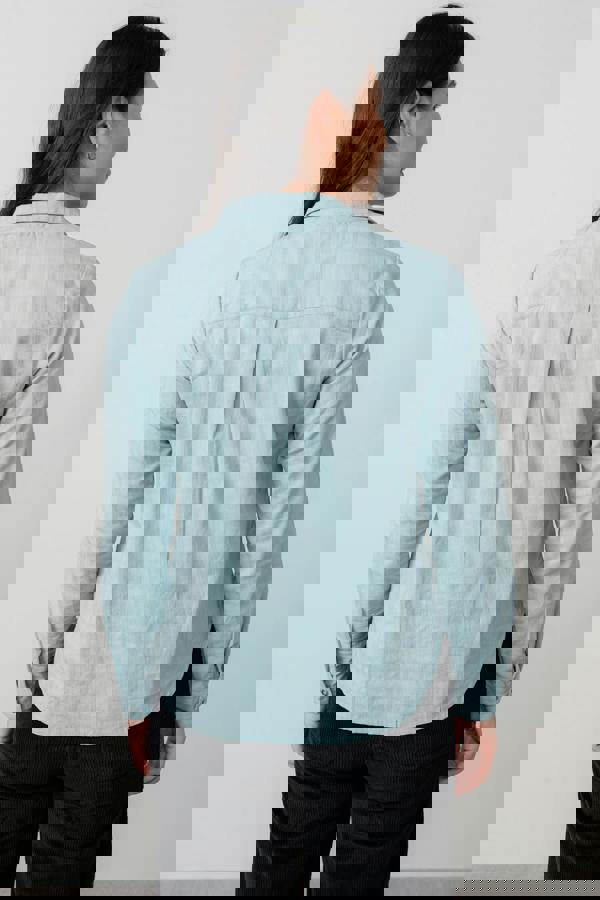 Lily & Me Patsy Organic Cotton Check Shirt Ice Blue