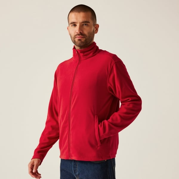 Regatta Mens Classic Microfleece Jacket - Red