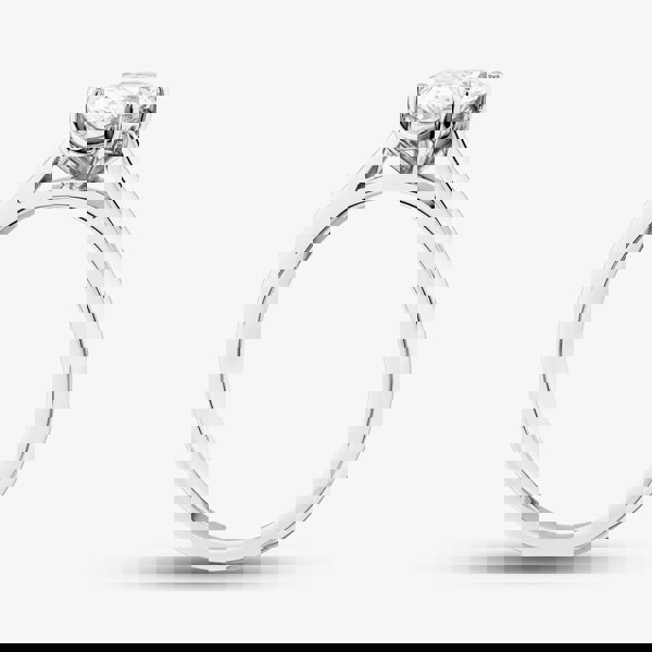 T. H. Baker Platinum Certified Lab Grown 1.00ct Oval Cut Diamond Solitaire Ring 196MT-P012