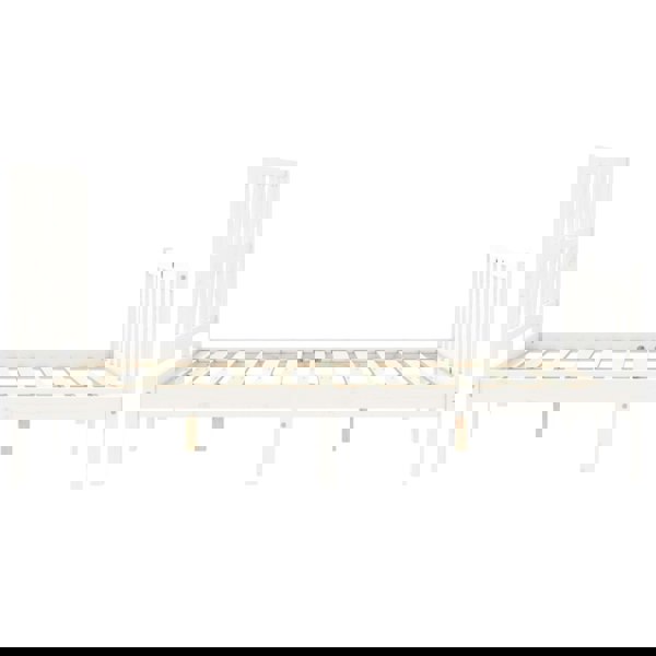 Berkfield Bed Frame with Headboard White 120x200 cm Solid Wood