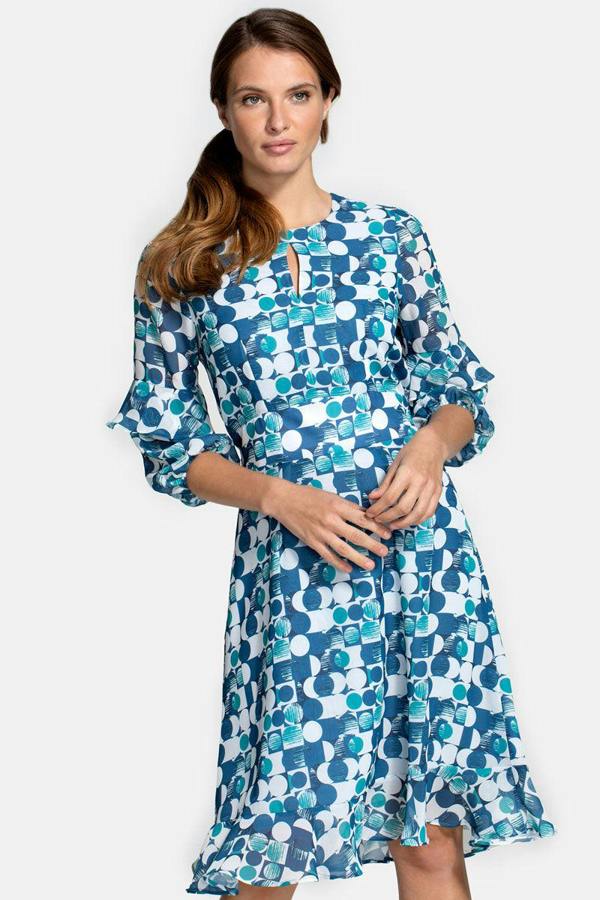 HotSquash Print Chiffon Dress