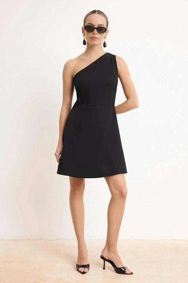 WOVCOR Mini Stretchy Woven Dress