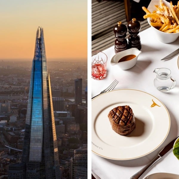 Virgin Experience Days Visit To The View From The Shard And Three Course Meal At Marco Pierre White's London Steakhouse Co For Two
