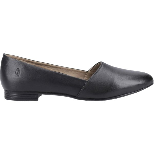 Hush Puppies Lola Senior Leather Girls's Black Ballet Flats