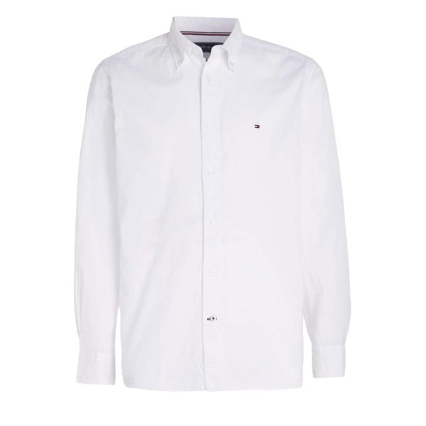 Tommy Hilfiger Mens Core Flex Poplin Shirt - White