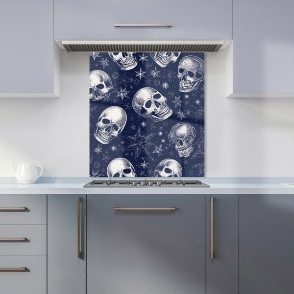 Warren Reed - Designer Evening Skulls And Stars Kitchen Splashback