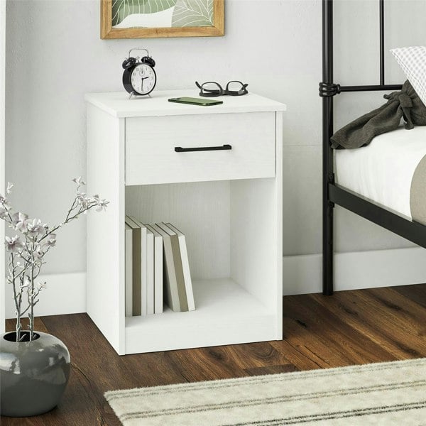 Dorel Home BrEZ Build Pearce 1 DRW Nightstand White