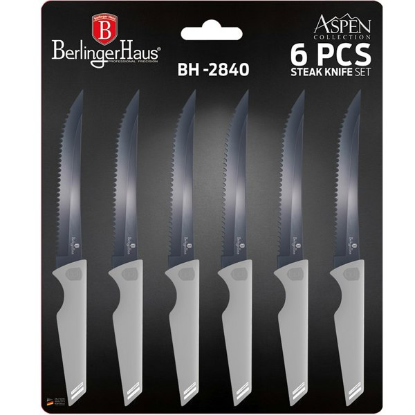 6-Piece Steak Knife Set Berlinger Haus BH-2840 Aspen