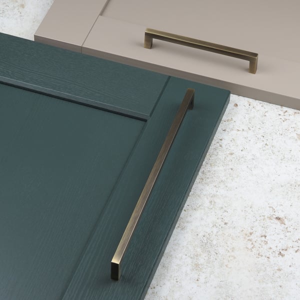 Handle & Home Antique Brass Square Handles