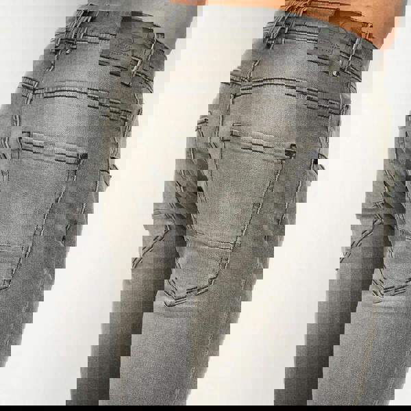 Crosshatch Mens Sheldons Slim Jeans - Light Grey - 