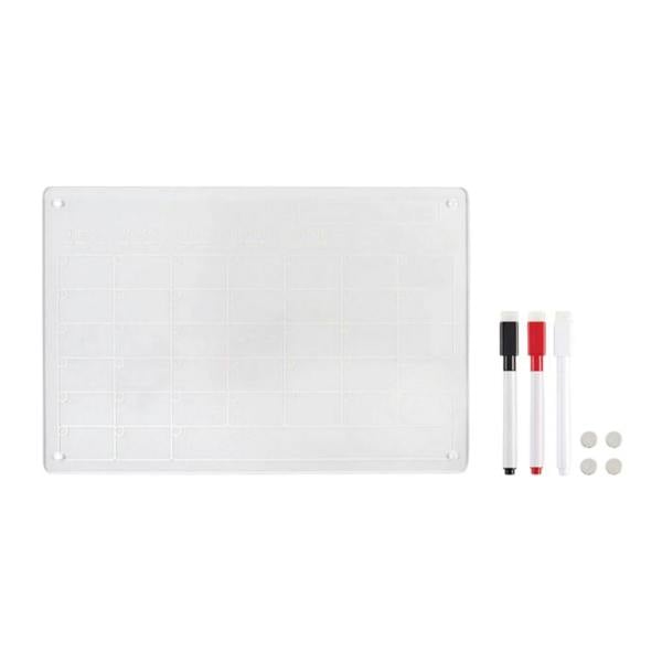 MidOcean Arcylic Magnetic A4 Wall Planner - Transparent - 