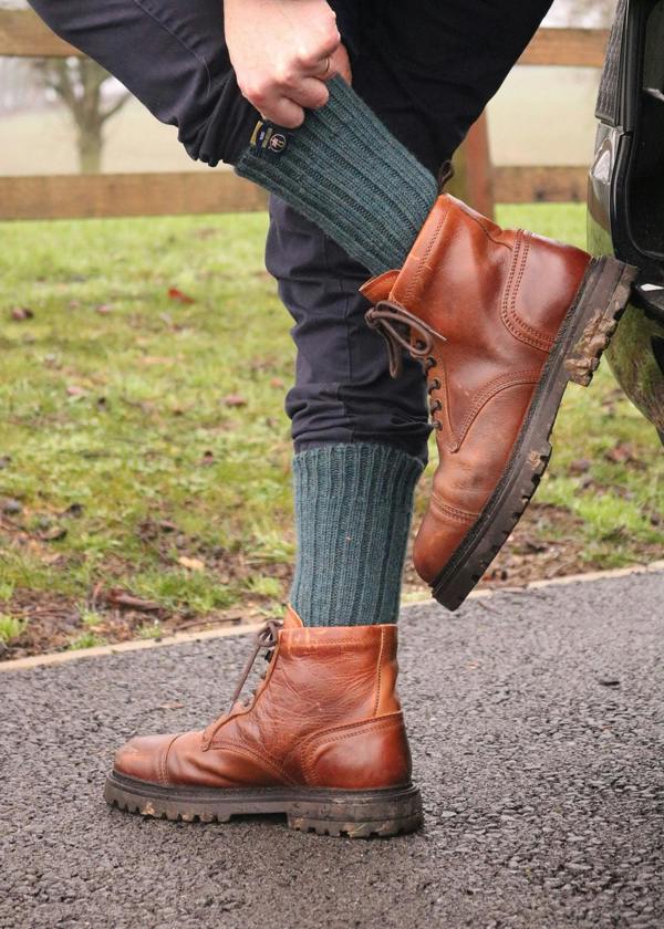 Jemsox British Wool Boot Socks – Mallard | 100% British Wool Luxury Boot Socks