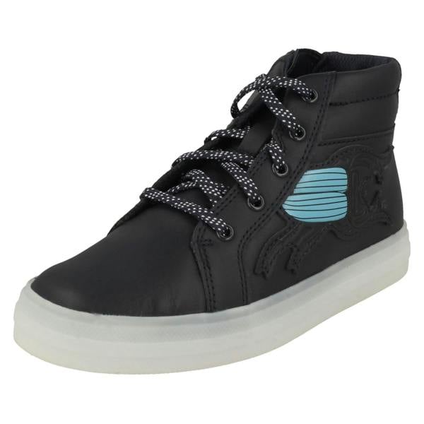 Clarks Boys Clarks Lace Up Detailed Light Up Ankle Boots Flare Fox K