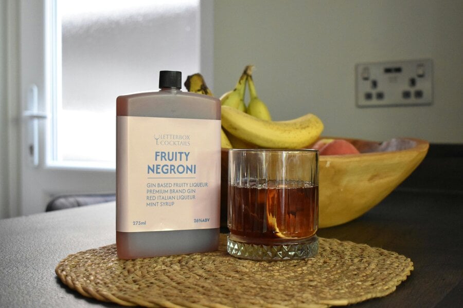 Letterbox Cocktails Fruity Negroni Mini Cocktail (100ml) | Premium Letterbox Cocktail Gift
