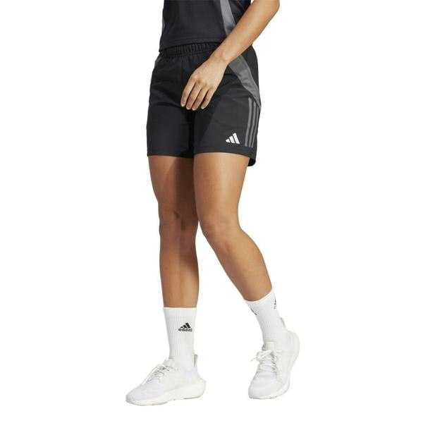 Adidas Womens/Ladies Tiro 24 Football Shorts - Black/Dark Grey - 