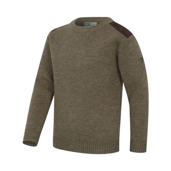 Hoggs of Fife Melrose II Crew Pullover Green
