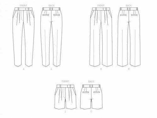 Butterick Sewing Pattern 6878, Trousers, Shorts for Women, B5 (8-10-12-14-16) - Intermediate