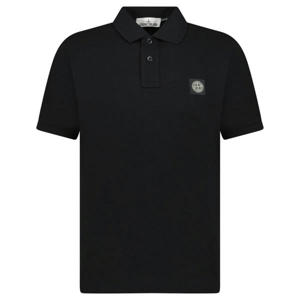 Stone Island Compass Logo Polo Black - chancefashionco