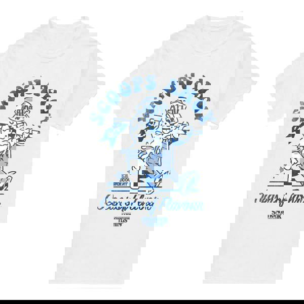 Stranger Things Mens Scoops Ahoy Retro T-Shirt - White