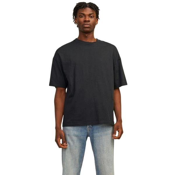 Jack And Jones Mens Jormilos Regular T-Shirt - Black - 