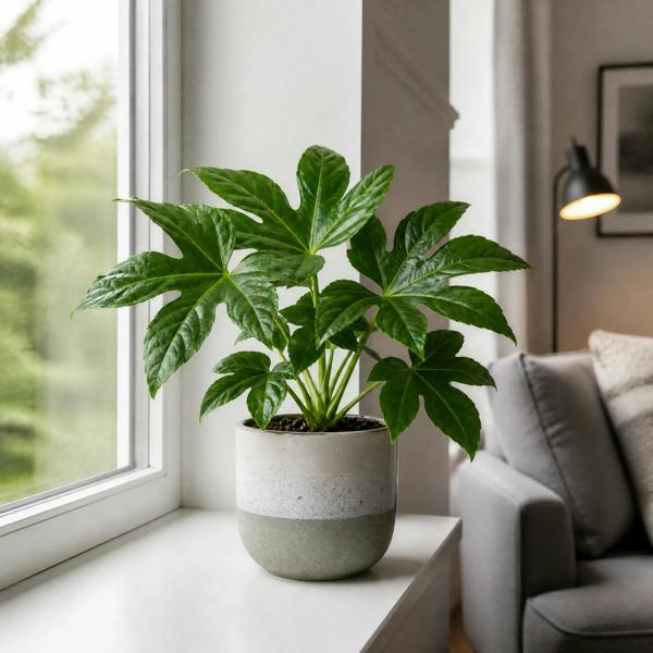 Fatsia Paper Plant 12cm Pot - Air Purifying Plant Plants By Post