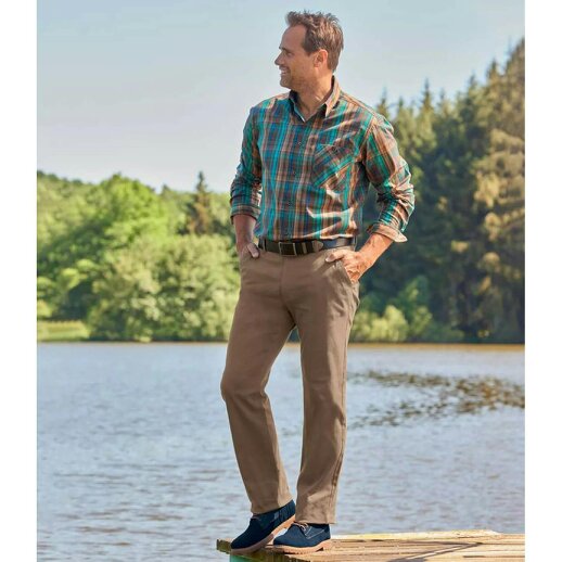 Atlas For Men Mens Summer Chinos - Brown