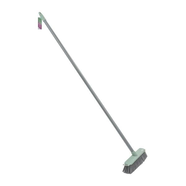 JVL Angled Sweeping Brush With Hard Bristles - Grey