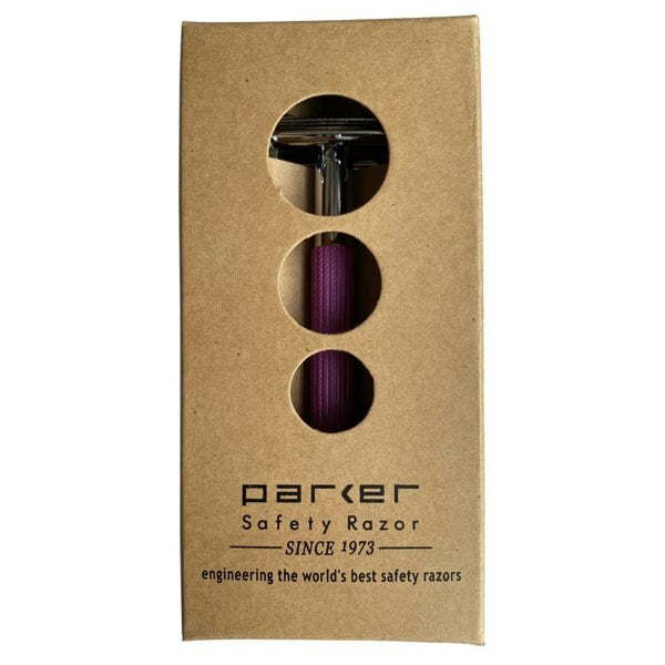 Parker 29L Lavender Texture Long Handle Safety Razor