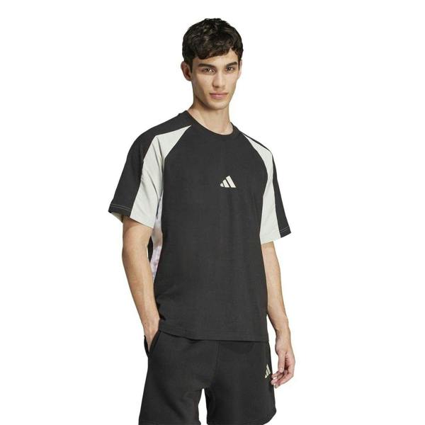 Adidas Mens Essentials Colour Block T-Shirt - Black - 