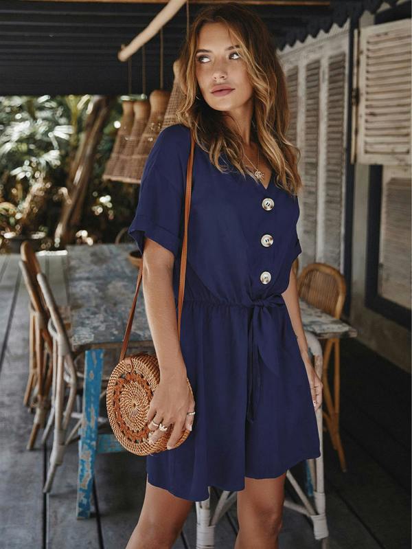 FS Collection Playsuit In Navy
